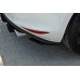 Накладка сплиттер на задний бампер на Volkswagen Golf VII GTI